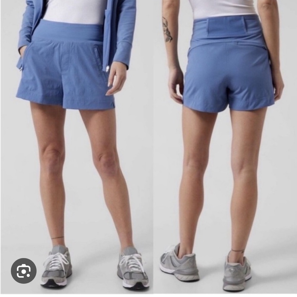 Athleta Trekkie North Shorts Cottage Blue 6